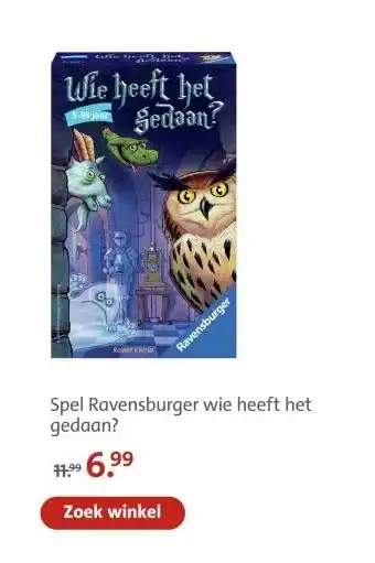 Bruna Spel Ravensburger wie heeft het gedaan? aanbieding