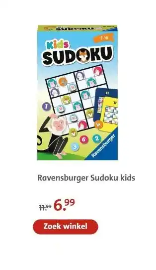 Bruna Ravensburger Sudoku kids aanbieding
