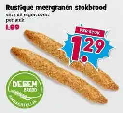 Boon`s Markt Rustique meergranen stokbrood aanbieding
