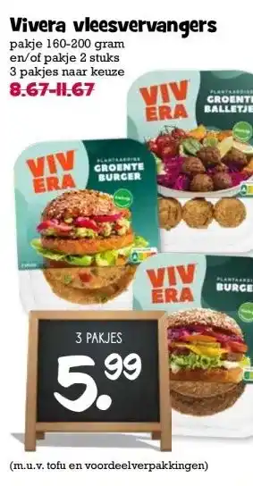Boon`s Markt Vivera vleesvervangers aanbieding