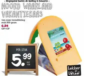 Boon`s Markt Noord waarland vakantiekaas aanbieding