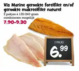 Boon`s Markt Vis Marine gerookte forelfilet en/of gerookte makreelfilet naturel aanbieding