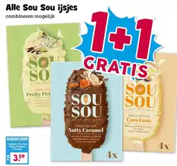 Boon`s Markt Alle Sou Sou ijsjes aanbieding
