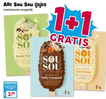 Boon`s Markt Alle Sou Sou ijsjes aanbieding
