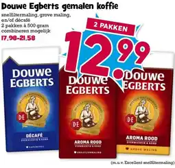 Boon`s Markt Douwe Egberts gemalen koffie aanbieding