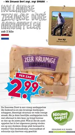 Boon`s Markt HOLLANDSE ZEEUWSE DORÉ AARDAPPELEN aanbieding