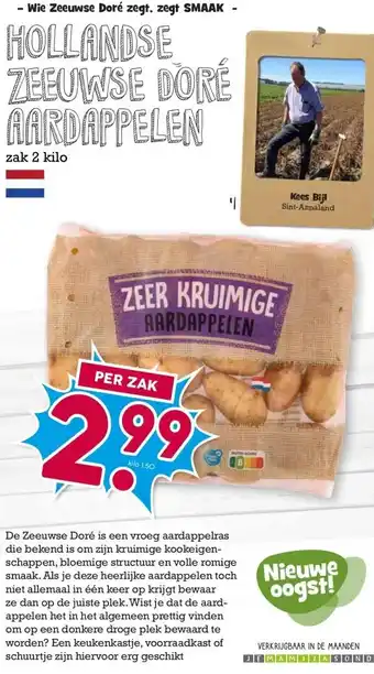 Boon`s Markt HOLLANDSE ZEEUWSE DORÉ AARDAPPELEN aanbieding