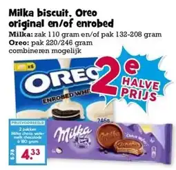 Boon`s Markt Milka biscuit. Oreo original en/of enrobed aanbieding