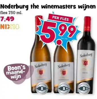 Boon`s Markt Nederburg the winemasters wijnen aanbieding