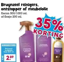 Boon`s Markt Bruynzeel reinigers. ontstopper of meubelolie aanbieding