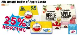 Boon`s Markt Alle Amstel Radler of Apple Bandit aanbieding