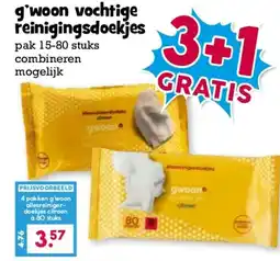 Boon`s Markt g'woon vochtige reinigingsdoekjes aanbieding
