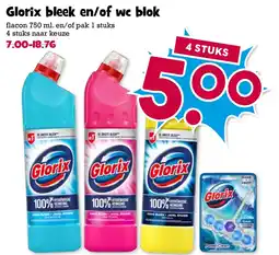 Boon`s Markt Glorix bleek en of wc blok aanbieding