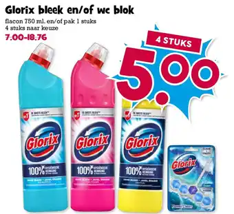 Boon`s Markt Glorix bleek en of wc blok aanbieding