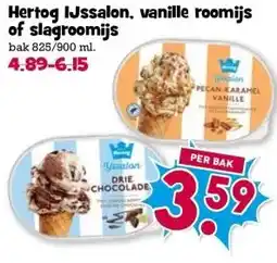 Boon`s Markt Hertog IJssalon, vanille roomijs of slagroomijs aanbieding