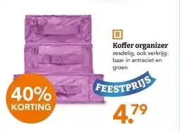 Blokker Koffer organizer zesdelig, ook verkrijg- baar in antraciet aanbieding