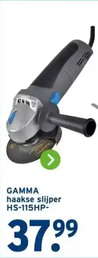 GAMMA GAMMA haakse slijper HS 115HP aanbieding