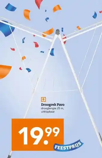 Blokker Droogrek Pavo aanbieding