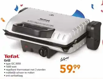 Blokker Tefal Grill aanbieding