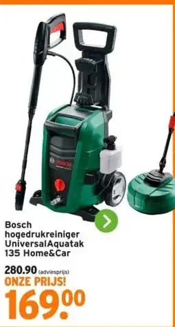 GAMMA Bosch hogedrukreiniger UniversalAquatak 135 Home&Car aanbieding
