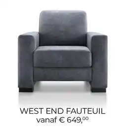 Baenks WEST END FAUTEUIL aanbieding