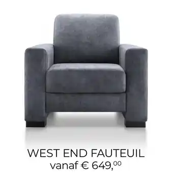Baenks WEST END FAUTEUIL aanbieding