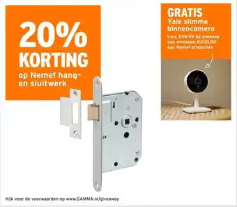 GAMMA Op nemef hang en sluitwerk aanbieding