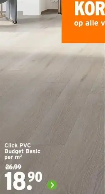 GAMMA Click PVC Budget Basic aanbieding