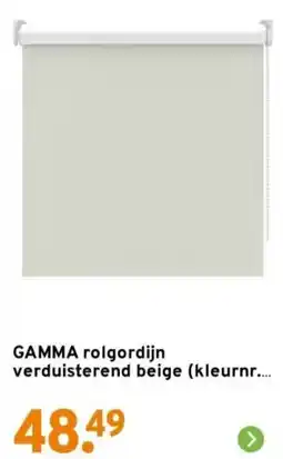 GAMMA GAMMA rolgordijn verduisterend beige aanbieding