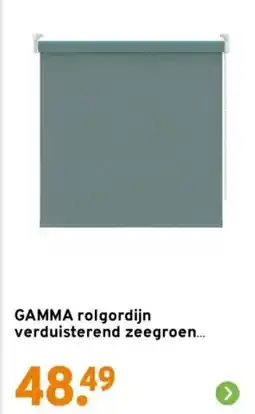 GAMMA GAMMA rolgordijn verduisterend zeegroen aanbieding