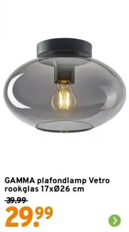 GAMMA GAMMA plafondlamp Vetro rookglas aanbieding
