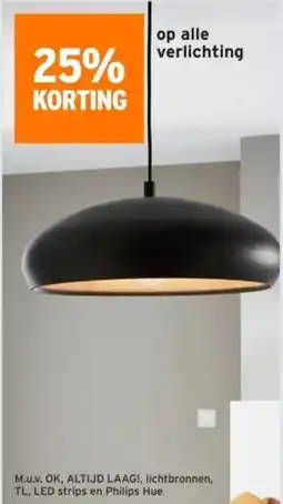 GAMMA Op alle verlichting aanbieding