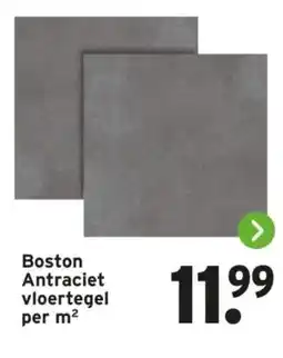 GAMMA Boston Antraciet vloertegel aanbieding