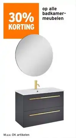 GAMMA Op alle badkamer meubelen aanbieding