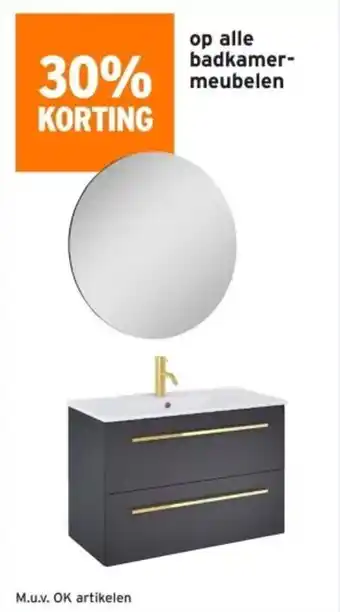 GAMMA Op alle badkamer meubelen aanbieding