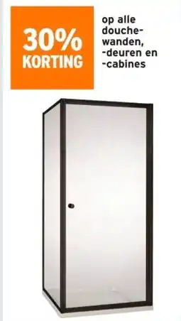 GAMMA Op alle douche wanden, deuren en cabines aanbieding