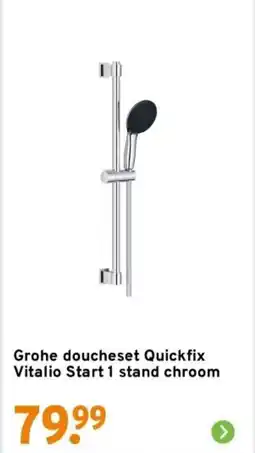 GAMMA Grohe doucheset Quickfix Vitalio Start 1 stand chroom aanbieding