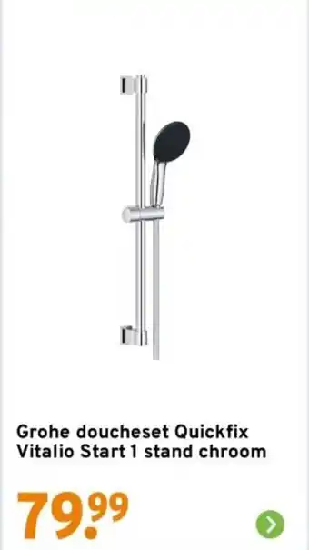 GAMMA Grohe doucheset Quickfix Vitalio Start 1 stand chroom aanbieding