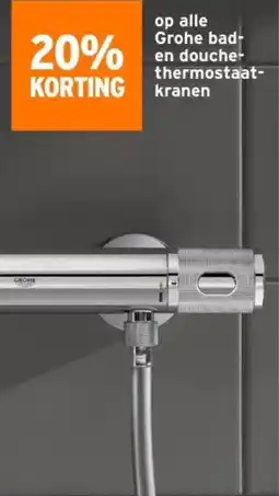 GAMMA Op alle Grohe bad en doucher thermostaat kranen aanbieding