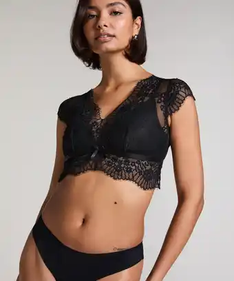 Hunkemoller Hunkemöller Bralette Daphne Zwart aanbieding