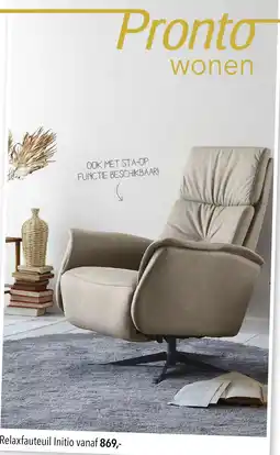 Pronto wonen Relaxfauteuil Initio aanbieding