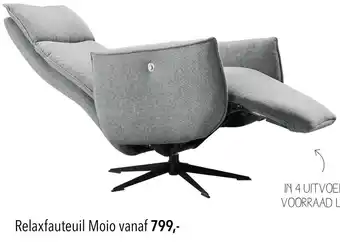 Pronto wonen Relaxfauteuil Moio aanbieding