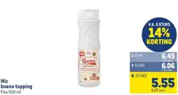 Makro Nic bueno topping aanbieding