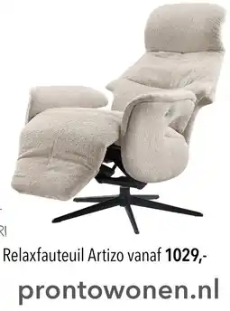 Pronto wonen Relaxfauteuil Artizo aanbieding