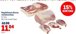 Makro Heydehoeve Duroc varkensvlees aanbieding