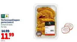 Makro Varkensspeklappen gemarineerd aanbieding