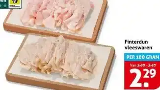 Hoogvliet Finterdun vleeswaren aanbieding