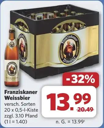 Combi Franziskaner Weissbier aanbieding