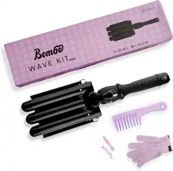 Bol.com Bombé waver - Wafeltang - Wave Krultang - Wavertang - 25mm Black aanbieding