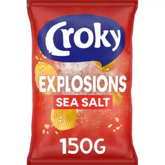 Jumbo Croky Chips Explosions Sea Salt 150g aanbieding